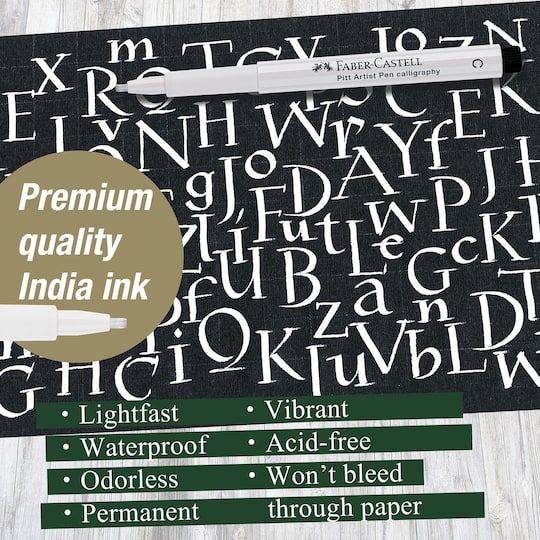 Faber-Castell® PITT® White Calligraphy Artist Pen